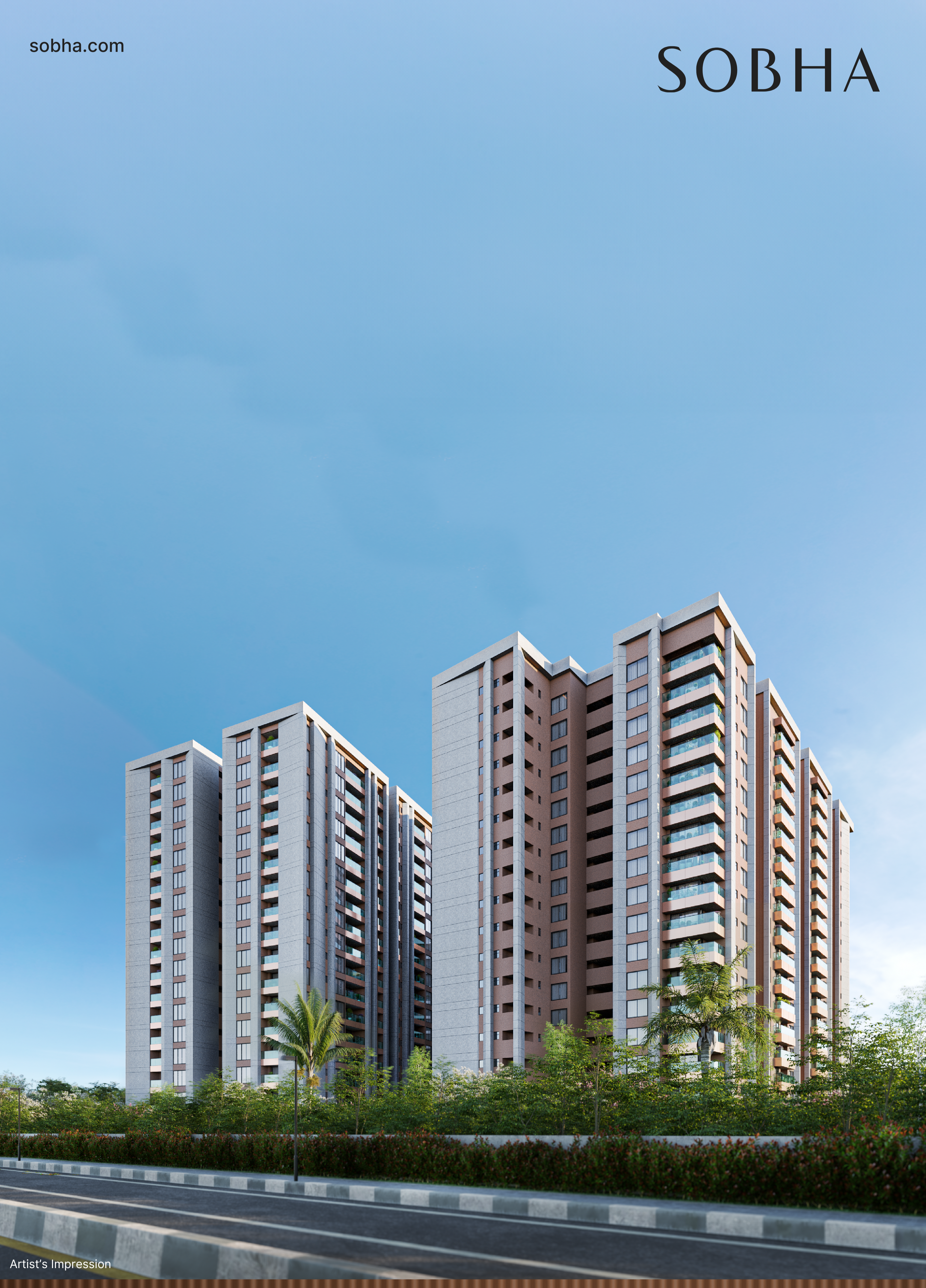 Sobha Infinia tower elevation at Hosur Road
