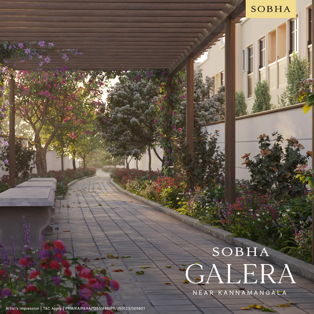 Sobha Galera triplex row‑house interior