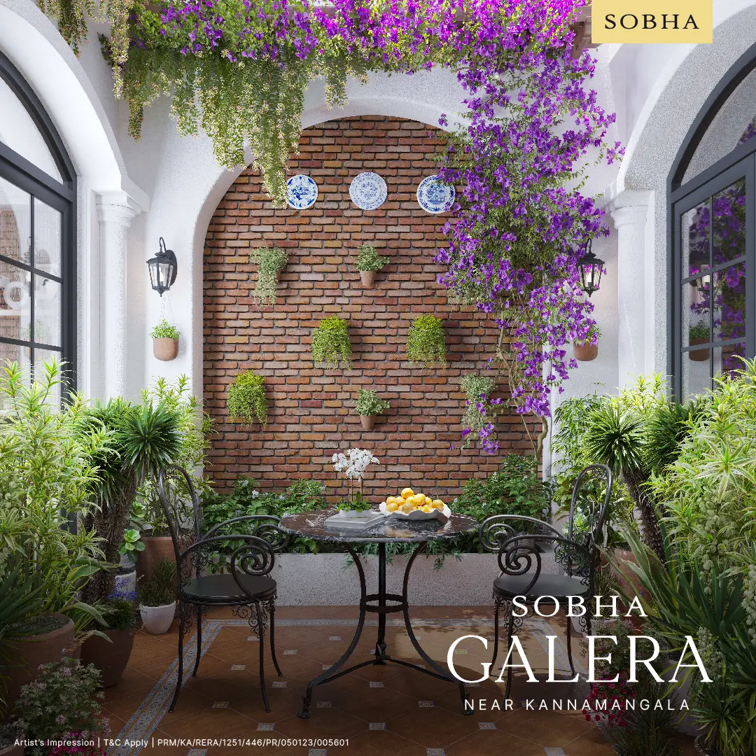 Sobha Galera triplex row‑house interior