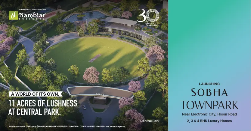NYC-themed Sobha Townpark apartment exterior
